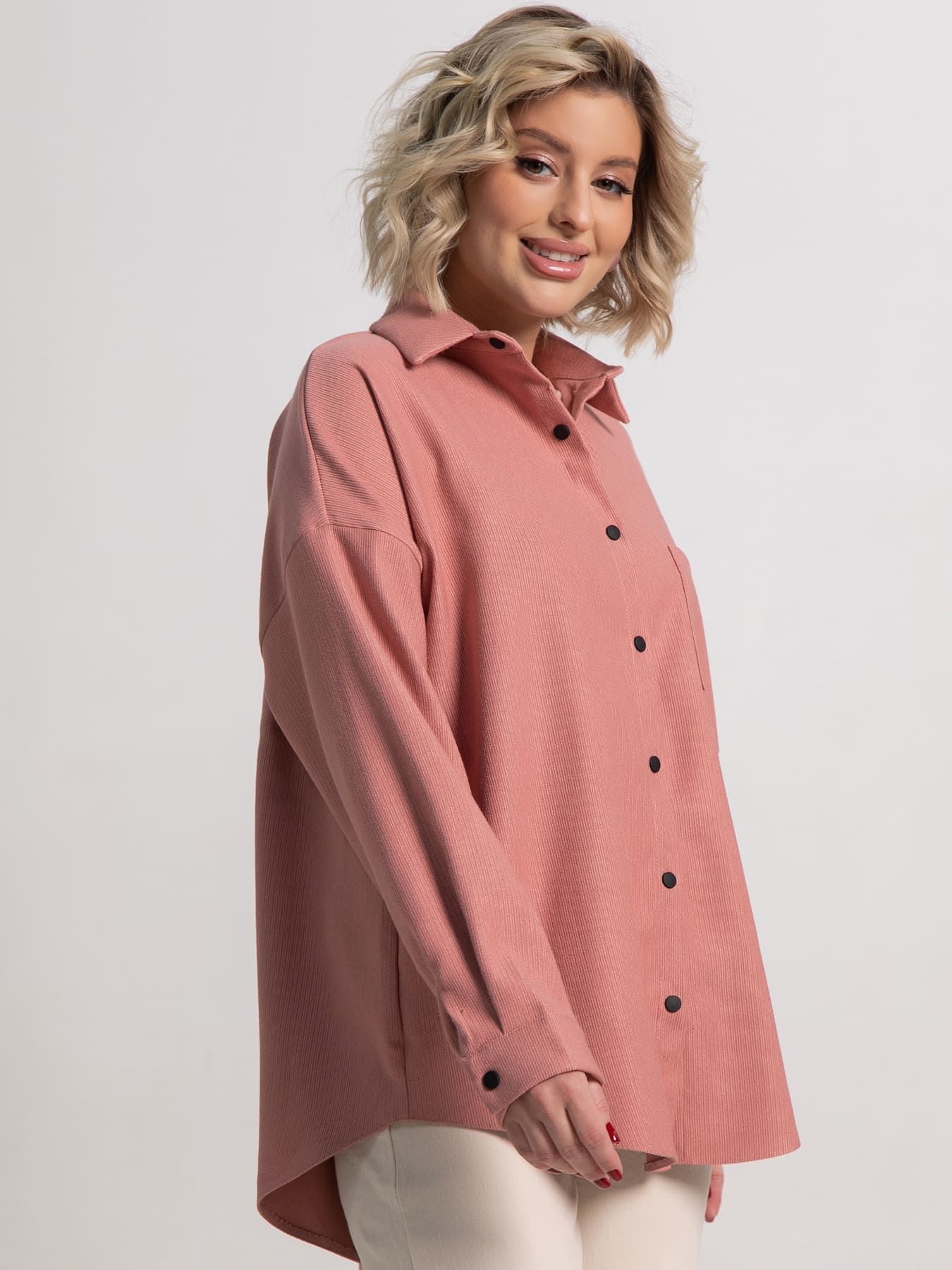 Рубашка Загадочная девушка  (пыльная роза) Б15170-4М