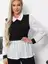 Блуза Жозетта (черно-белая) Б14839-3М