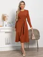 Платье Парижанка НЬЮ (терракотовое) П15067-10М