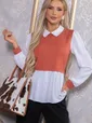Блуза Жозетта (терракот) Б14738-3М