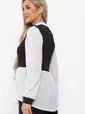 Блуза Жозетта (черно-белая) Б14839-3М