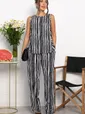 Брюки Роклетт (черно-белые) Б13955-10М
