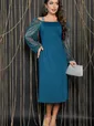 Платье Сивона (темно-лазурное) П11916