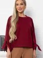 Джемпер с завязками Твист (бордовый) Б14867-10М