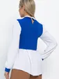 Блуза Жозетта (васильково-белая) Б14840-3М