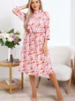 Платье Одиссея (красно-розовое) П15845-45М