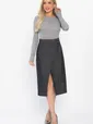 Юбка на запах Селеста (темно-серая) Ю14500-19М