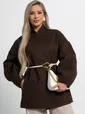 Пальто Мелания (горький шоколад) Б15185-5М