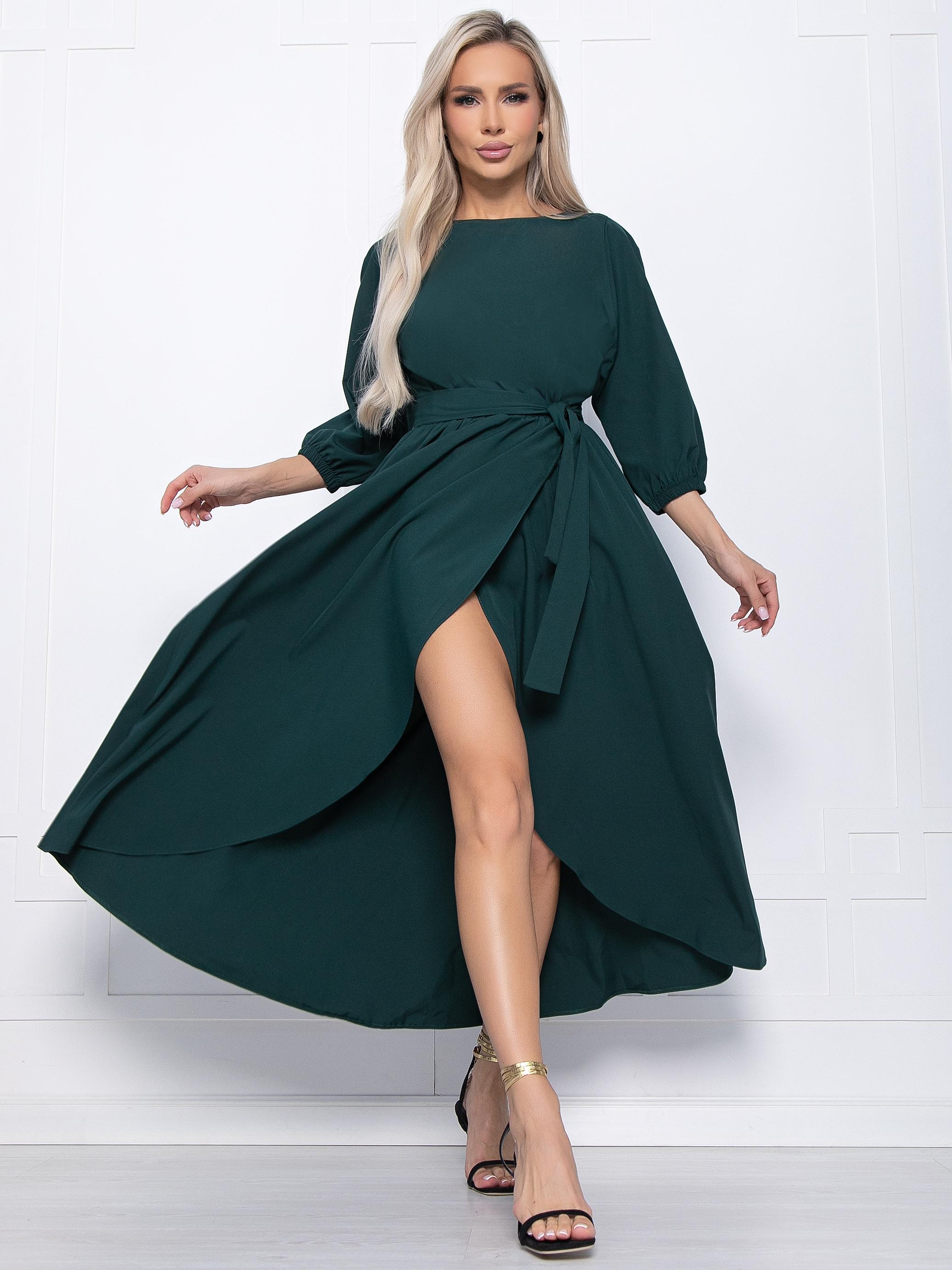 Платье Танго вдвоем (изумрудное) П15139-1М