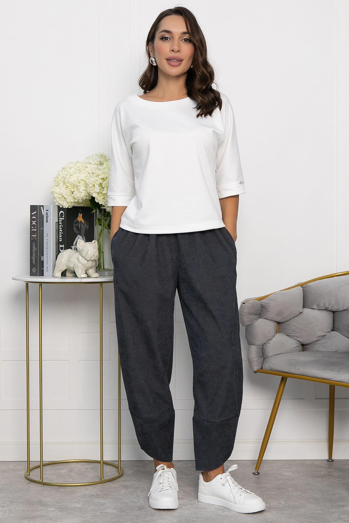 Брюки бохо (серые) Б12847-10М