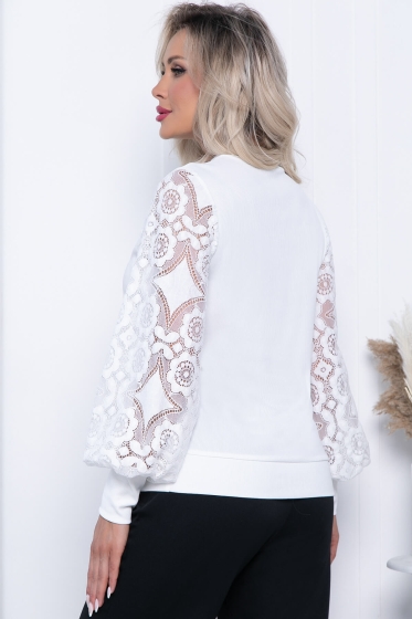 Джемпер трикотажный Арабелла (белый) Б14424-5М