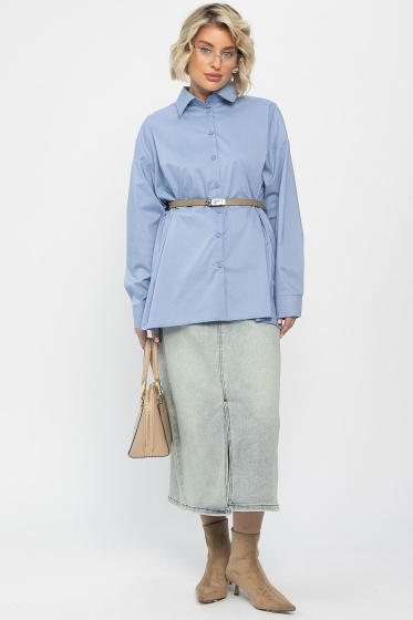 Рубашка Антария  (серо-голубая) Б14190-5М