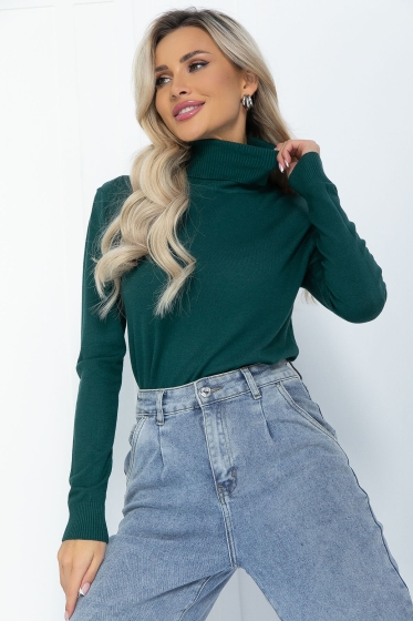 Водолазка Зимняя история (зеленая) Б14523-20М