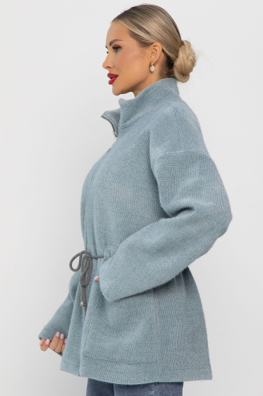 Пальто Альпака (серо-голубое) Б14138-7М