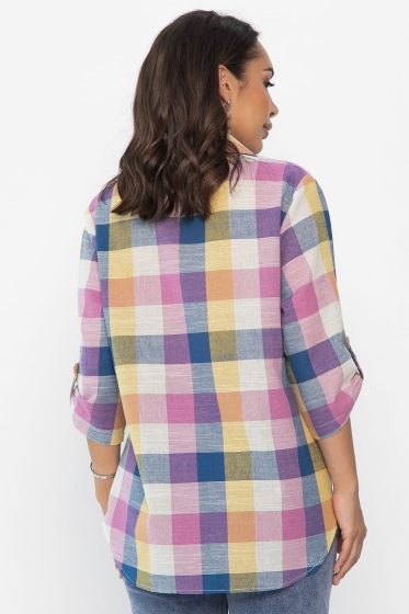 Рубашка Аланта НЬЮ (желто-розовая) Б14037-18М