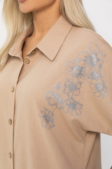 Платье Мирослава (бежевое) П13700-7М Платье Мирослава (бежевое) П13700-7М