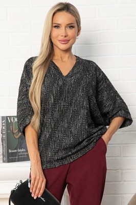 Джемпер трикотажный Джорджина (черный) Б14907-12М