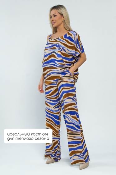 Костюм Асвари (сине-коричневый) К13456-5М Костюм Асвари (сине-коричневый) К13456-5М