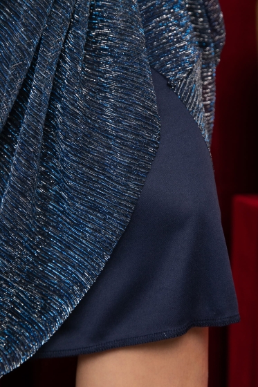 Платье праздничное Млечный путь (сине-серебряное) П14647-5М