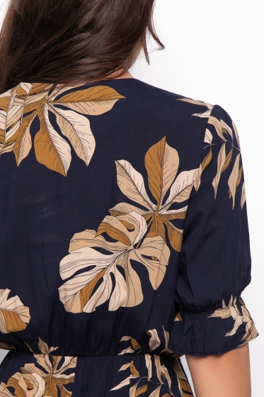 Платье "Ирени" П7334 (темно-синее)